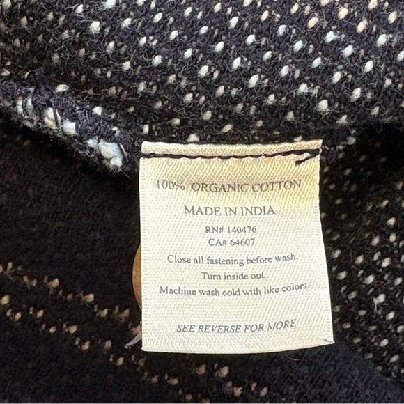 Faherty Women's Dockside Cardigan XS Small Tide Line Stripe Drug Rug Poncho - Picture 8 of 10